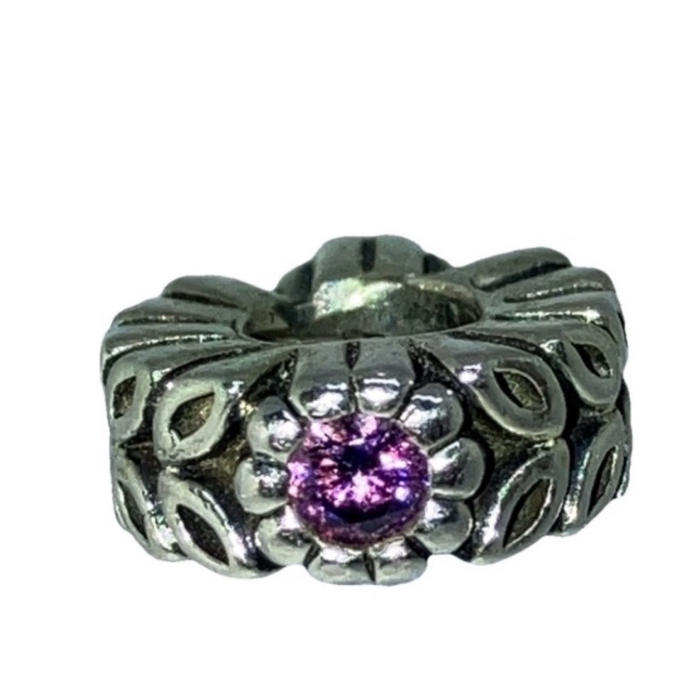 Authentic Pandora Charm Bundle 💜 Safety Chain + Silver Charms | Bracelet Add-Ons - Picture 6 of 7
